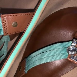 Rhinestone flip flops